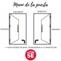 PUERTA SEMI BLINDADA NEGRA 25K - IZQUIERDA PUERTA SEMI BLINDADA NEGRA 25K - IZQUIERDA