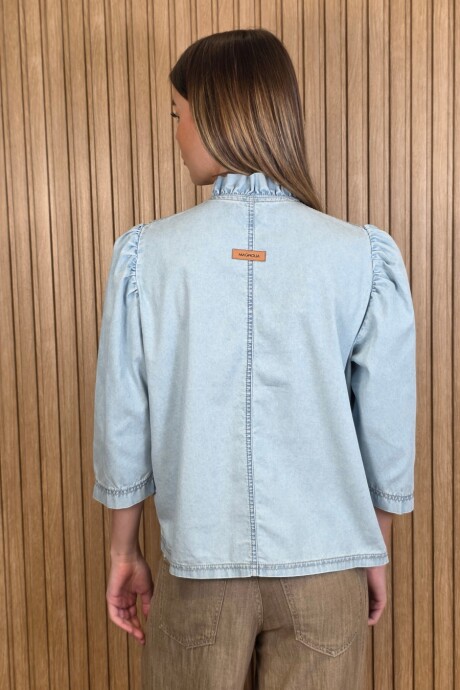 Camisa Carlita Denim Celeste