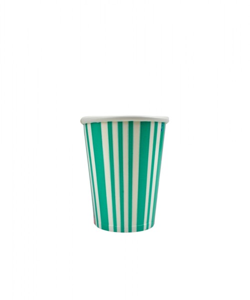 Vaso polipapel 8 oz VERDE LINES