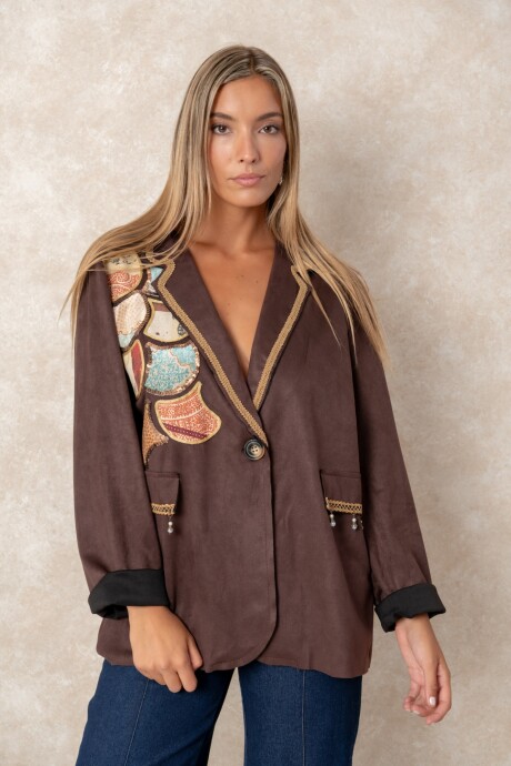 CHAQUETA ROSANGELA Chocolate