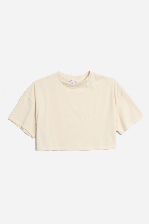Remera oversized cropped CRUDO