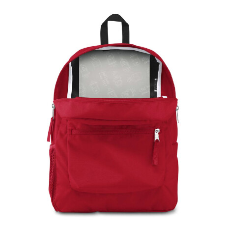 Mochila Escolar Jansport Cross Town Original Unisex Urbana Red Tape