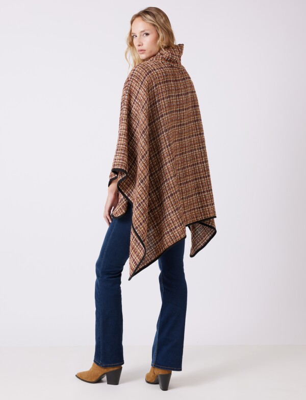 Ruana Tejida TOSTADO/MULTI