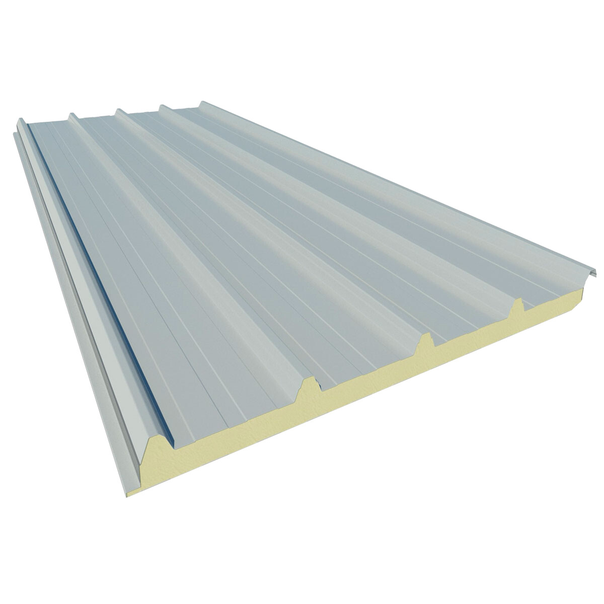 Chapa Panel Cubiertas Gris 5 Grecas 7,0 Mts 