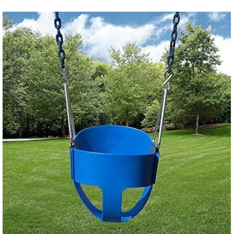 Hamaca bebé goma con cadena Azul