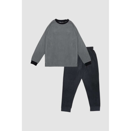 Pijama hombre polar Negro