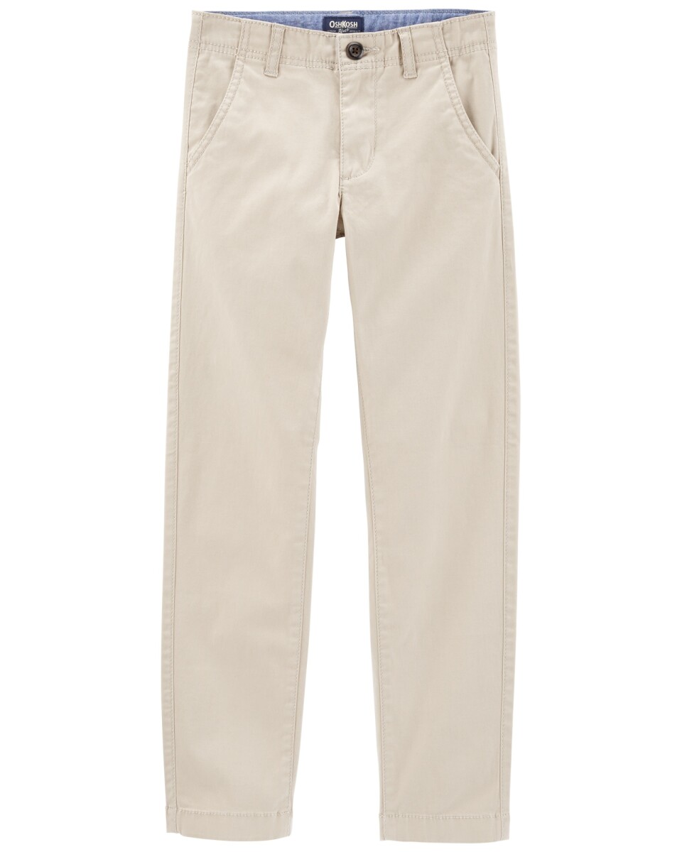 Pantalón de algodón clásico elastizado 