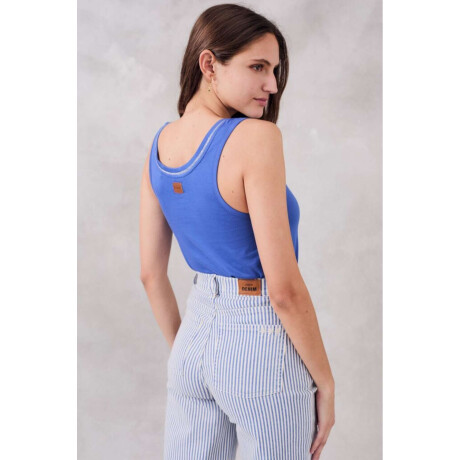 Top Cinta Metalizada Ceruleo