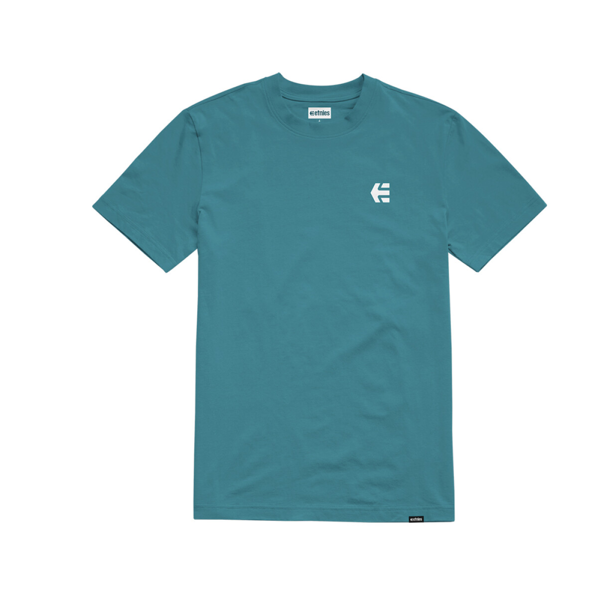 REMERA etnies TEAM EMBROIDERY WASH - Blue 