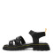 Sandalias de Niña MINI Miss Carol Tartan Con Tachas Negro