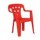Silla Infantil Apoya Brazos 40kg Polipropileno Protección UV Rojo