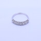 Anillo medio sin fin oro 18k blanco con 7 brillantes engarce 4 puntas. Anillo medio sin fin oro 18k blanco con 7 brillantes engarce 4 puntas.