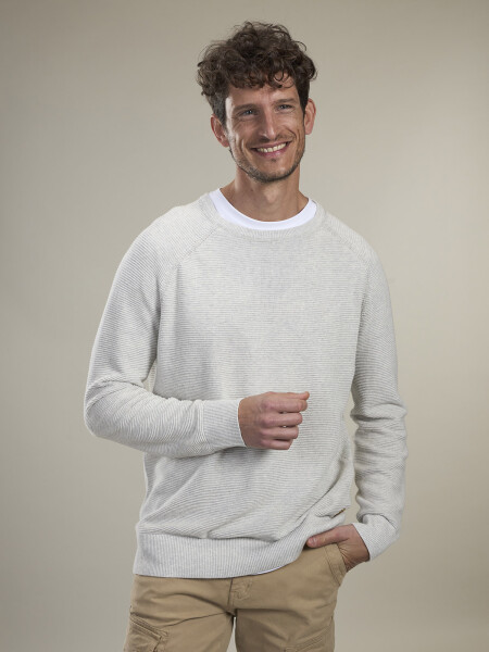 SWEATER BASILEA GRIS CLARO MELANGE