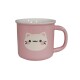 Taza cerámica animales 390ml rosa