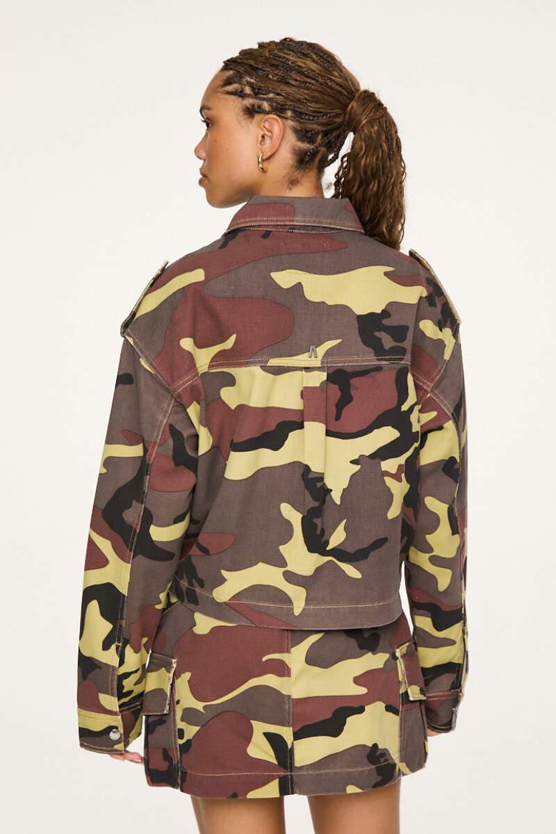 CHAQUETA DENIM CAMUFLADA Camuflado