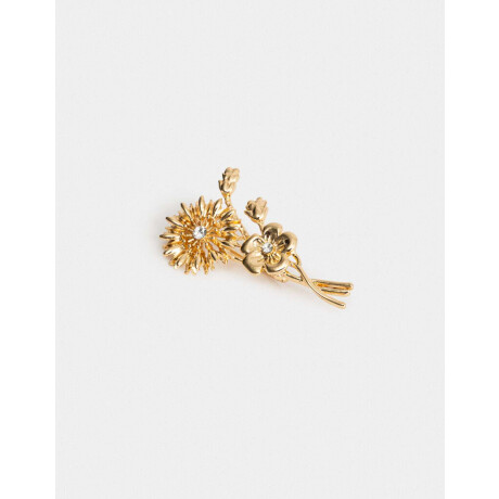 Prendedor De Flor Dorado