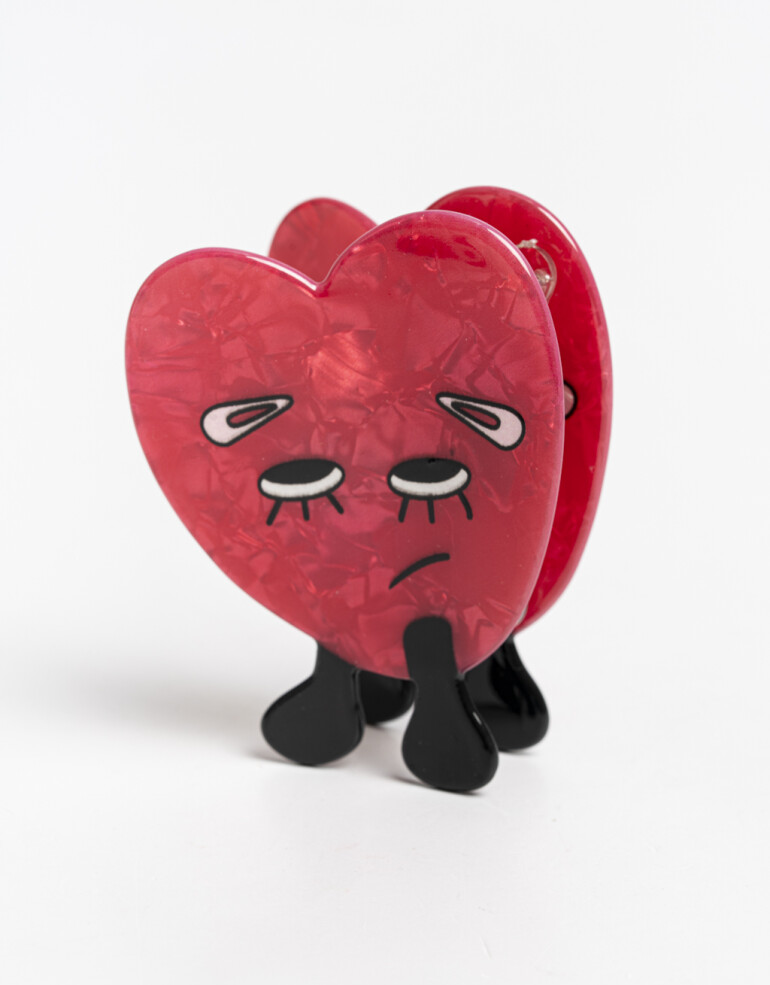 Broche Acrilico Broche Acrílico Broken Hearts - Rojo Medio