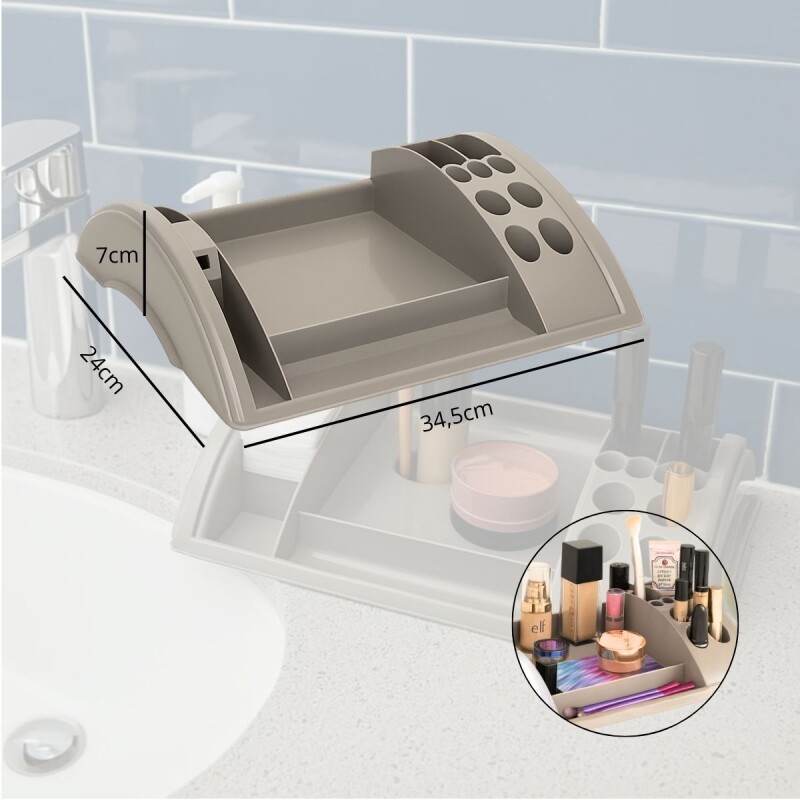 Organizador de maquillaje GRIS