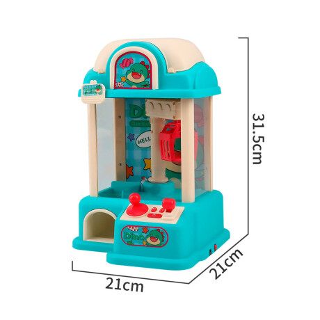 Máquina Infantil Grúa Juguetes De Peluches C/ Luz Celeste