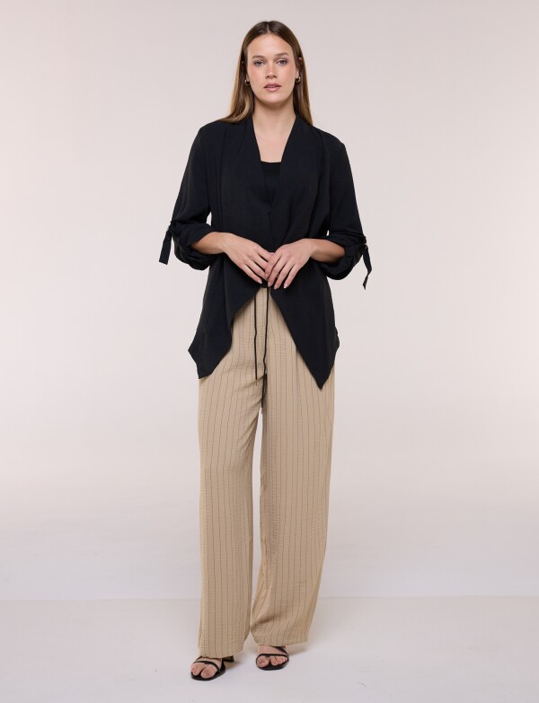 Chaqueta Cintura Ajustable NEGRO