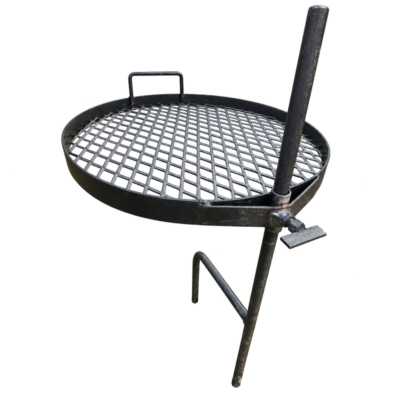Parrilla portátil Flama de 48 cm con giro 360° y altura regulable Parrilla portátil Flama de 48 cm con giro 360° y altura regulable