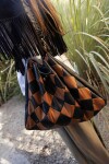 Rombos Bag Negro / Camel