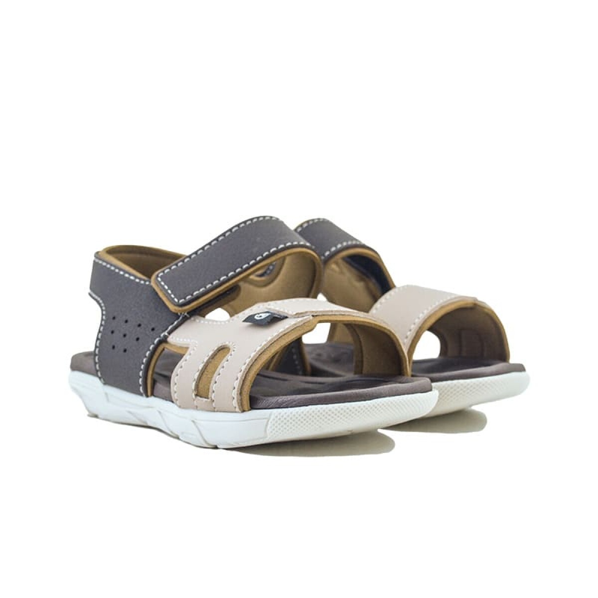 Sandalias Molekinho con Velcro de Niños - 2135.137-13958 - Cafe-beige 