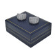 Caravanas clips en oro 18k blanco con brillantes Caravanas clips en oro 18k blanco con brillantes