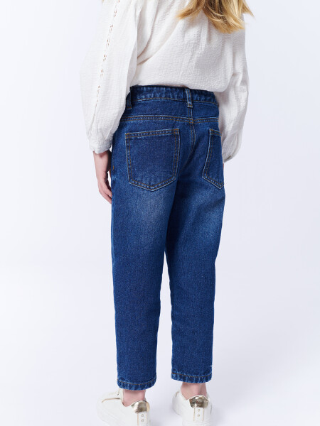 Pantalón Jean Slouchy Azul medio