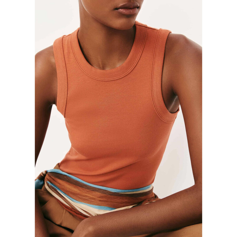 BLUSA SM FEM LARANJA ESCURO