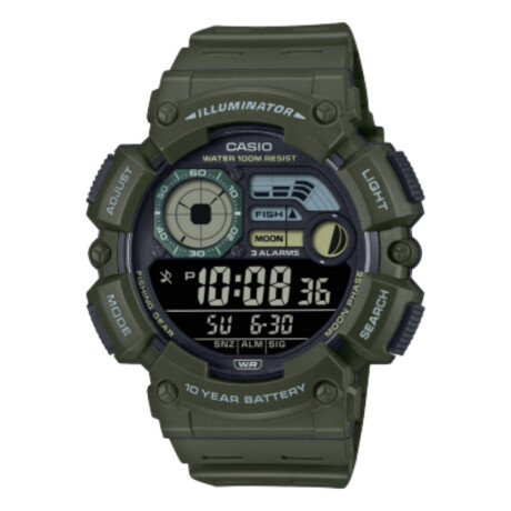Reloj CASIO WS1500H-3BVDF en Resina Verde Esfera 55mm 0