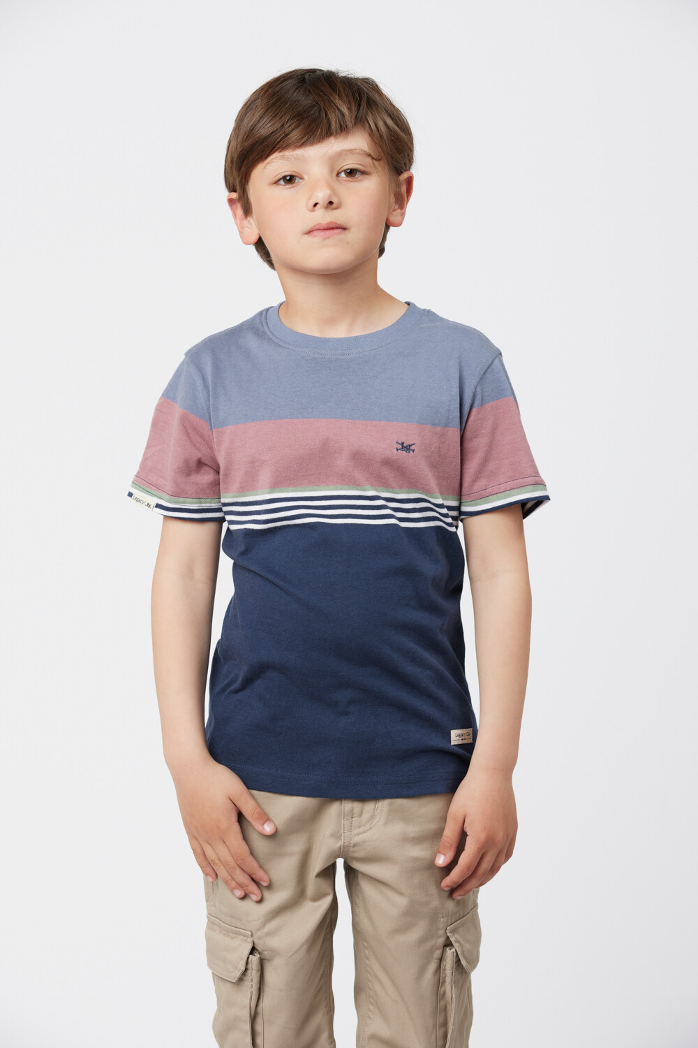 REMERA RAYADA Azul