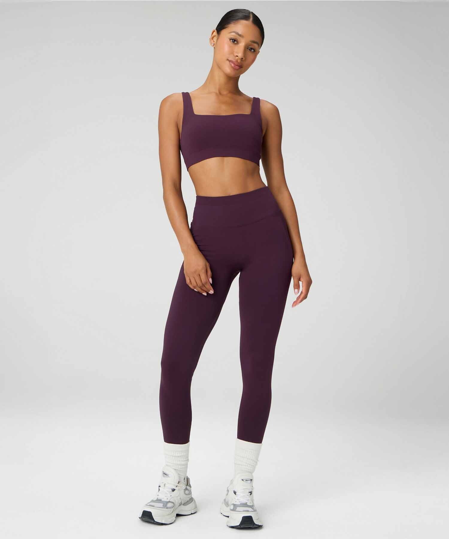 Bra Deportivo Sleek Seamless Low Impact Mujer Oxblood