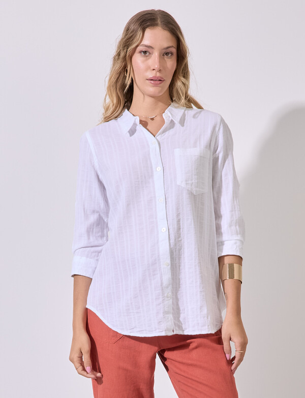 Camisa Algodon BLANCO