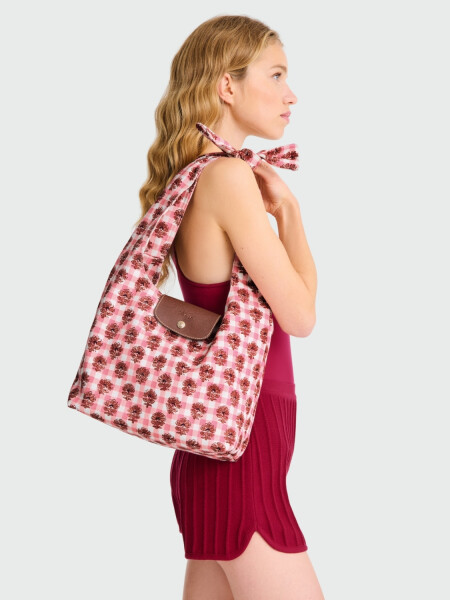 Longchamp - Cartera de algodón, Le pliage Champêtre 0