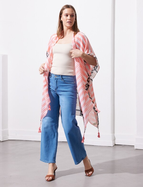 Kimono Printed CORAL/MULTI