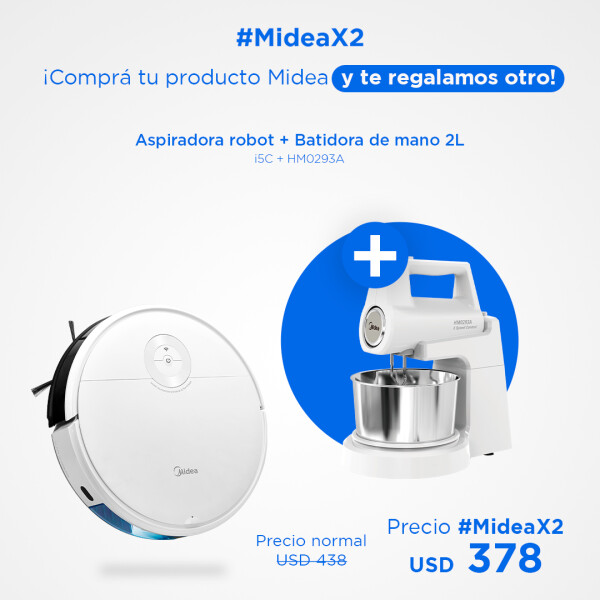 Aspiradora robot + Batidora de mano 2L Aspiradora robot + Batidora de mano 2L