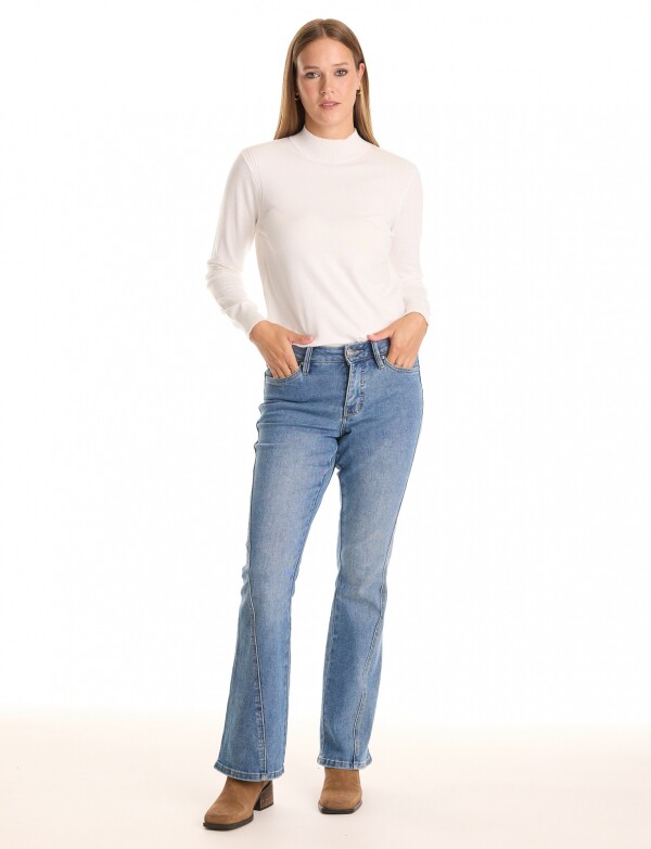 Jean Bootcut Costura Frontal JEAN