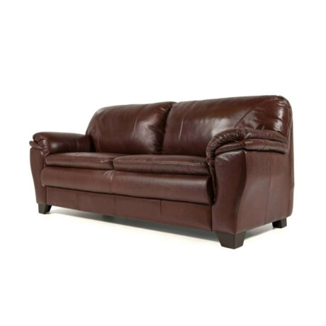 Sillon 100% Cuero 3 Cuerpos Monza Caramelo