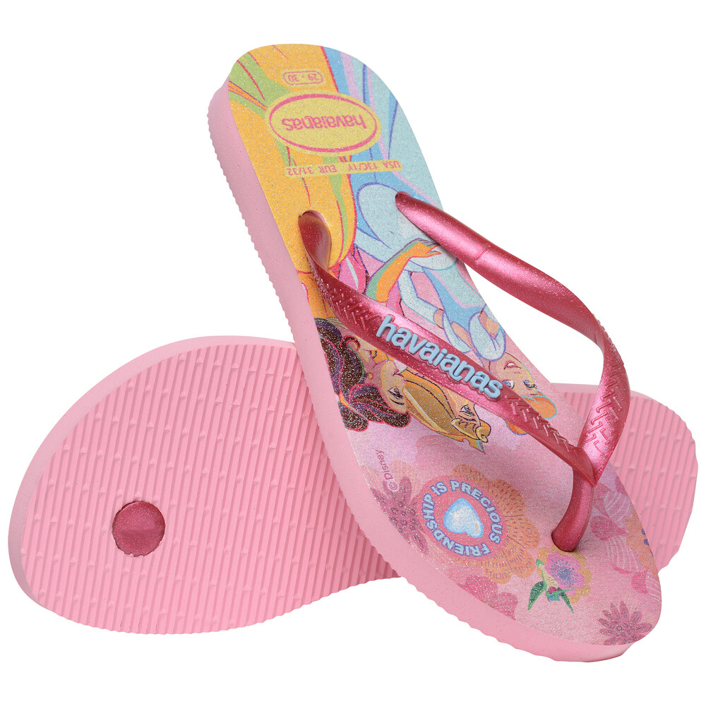 Sandalias Havaianas Kids Slim Princess Niños Rosa Glow