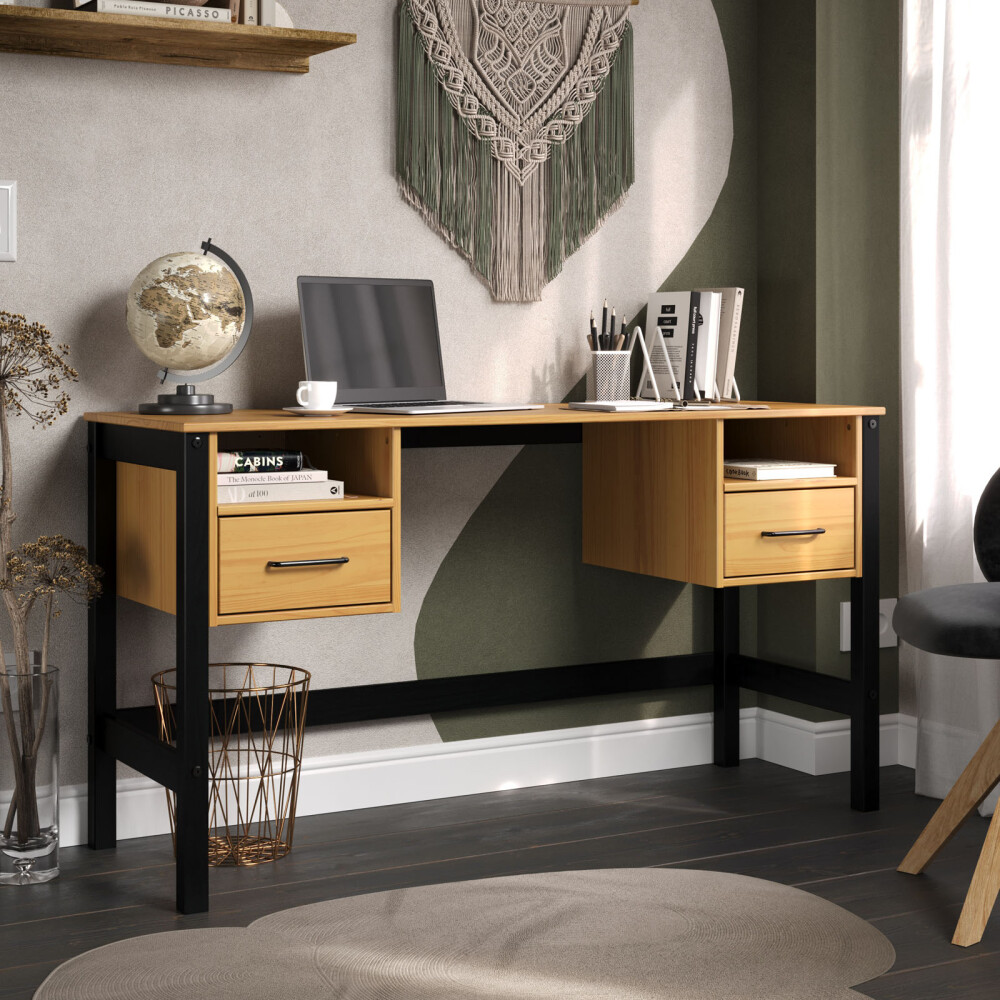 ESCRITORIO MDF-Y-MADERA MARRON CAPRI
