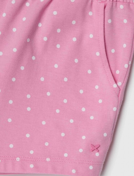 SHORT INFANTIL ESTAMPADO ROSA