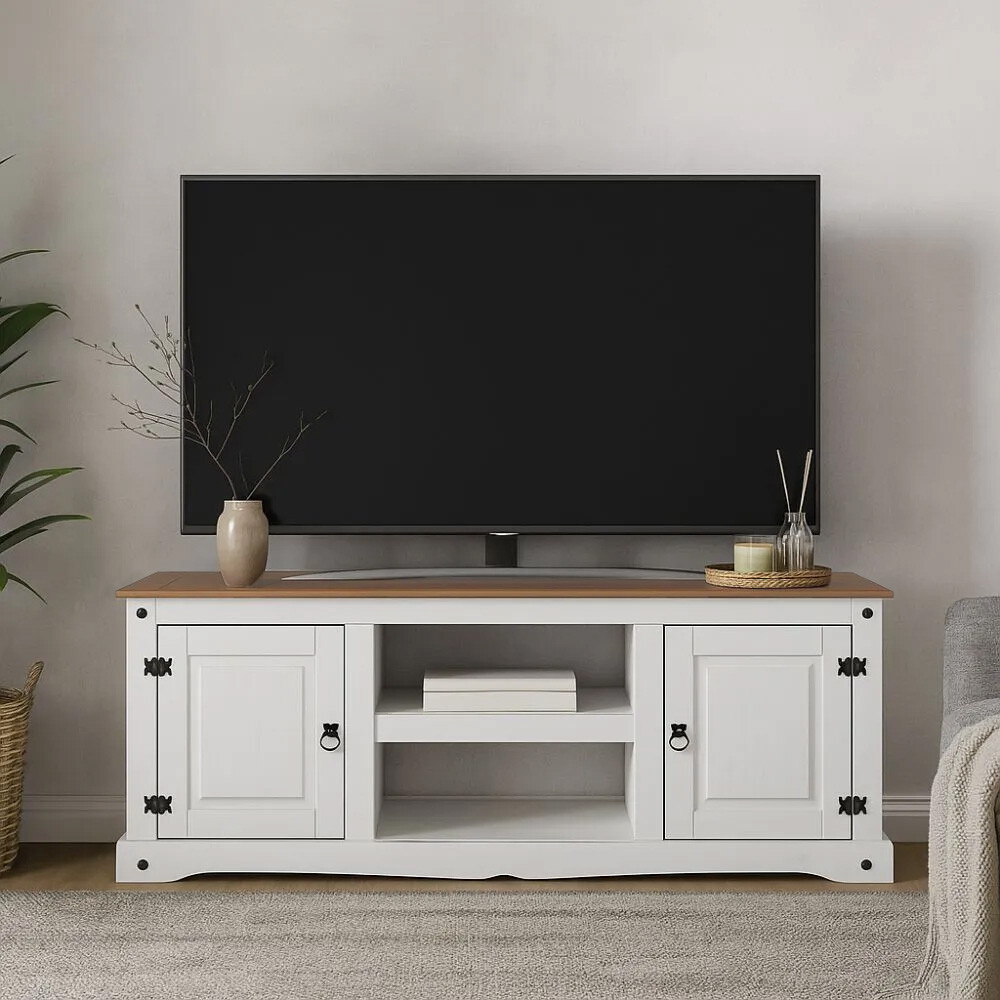 Rack madera maciza / Línea mexicana blanco