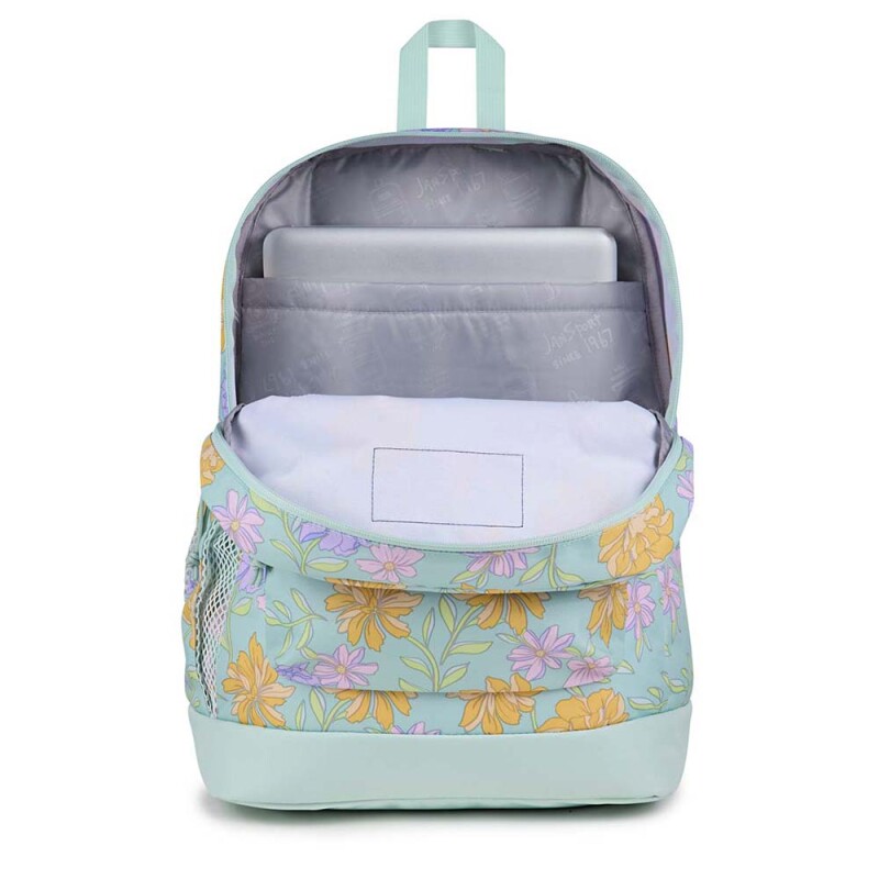 Mochila Portalaptop Cross Town Plus Faded Floral Fresh Mint