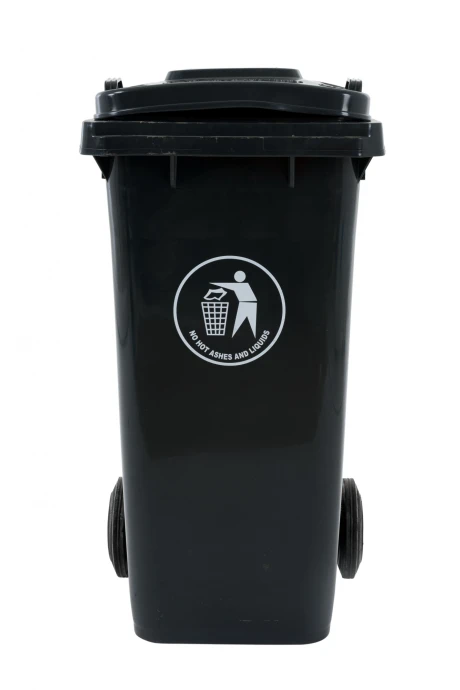 Contenedor De Residuos En Color Gris - 120 Litros Contenedor De Residuos En Color Gris - 120 Litros