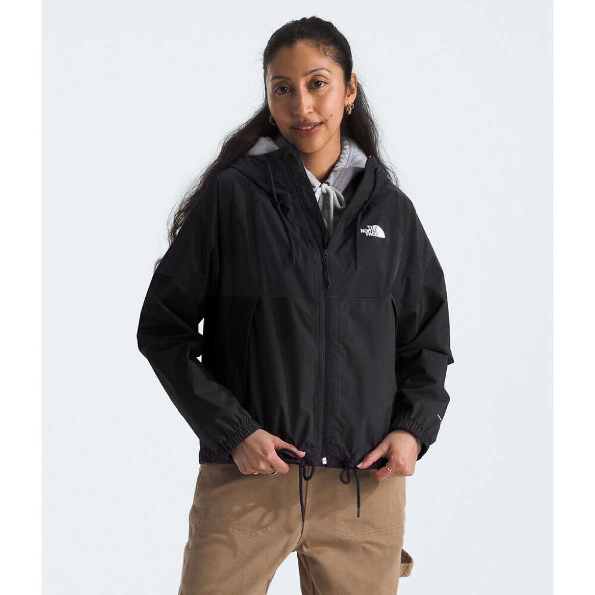Campera impermeable antora hoodie mujer - Tnf Black-npf 