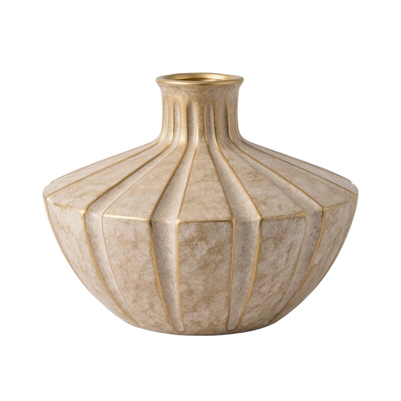 BASE CERAMICA DORADO COMB 28X25CM Unica