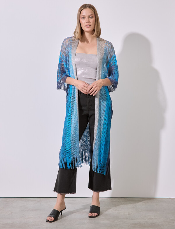 Kimono Shine MULTI/AZUL