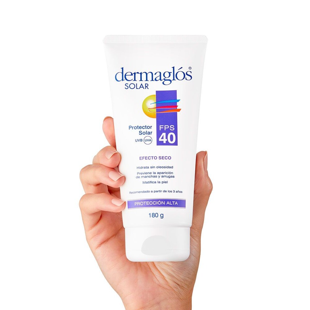 Dermaglos Protector Solar FPS40 Efecto Seco 180 gr | Protección Solar y Comodidad