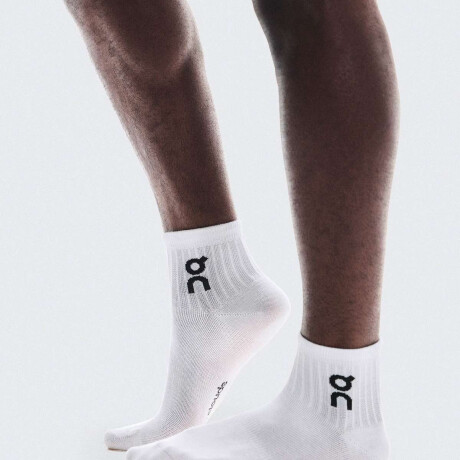 Medias Logo Alto 3P Unisex Blanco